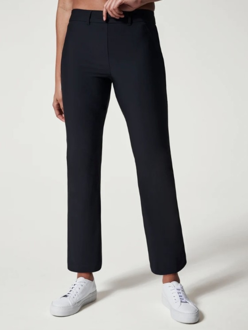 Spanx Sunshine Kick Flare Pants Black Women's Size M Slim Activewear Athleisure